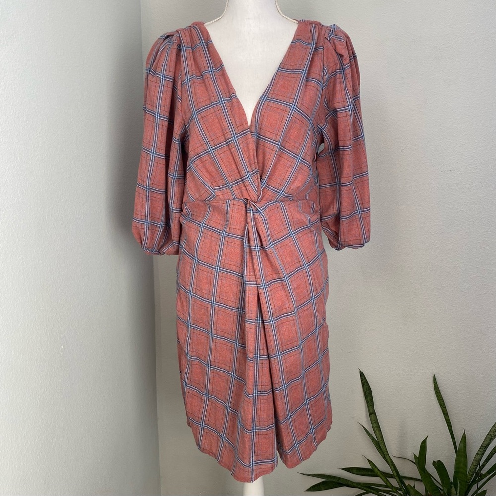 Free People - Pink Tartan Dress